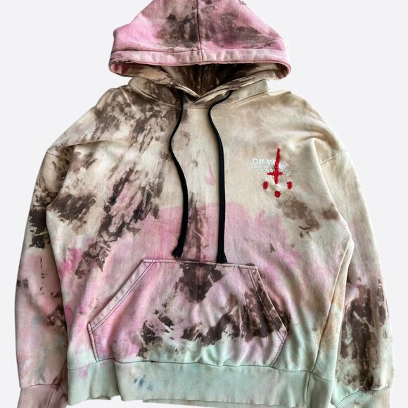 Chrome Hearts Off-White CVTVLIST Multicolor Tie-Dye Bleached